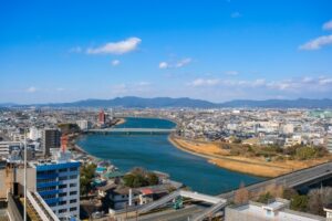豊橋市の街並み
