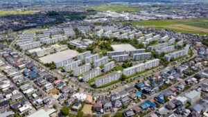 知立団地周辺を空撮